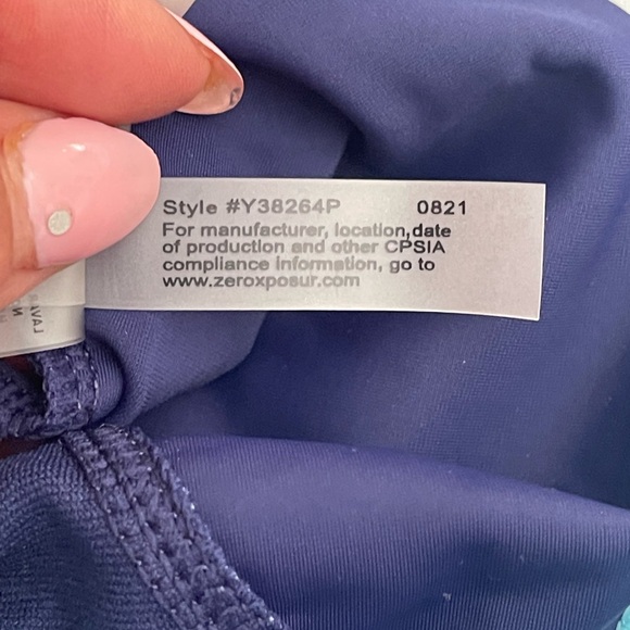 New ZeroXposur Double Strap Swimsuit with Skirt in Regular size 16.5 - Picture 13 of 16